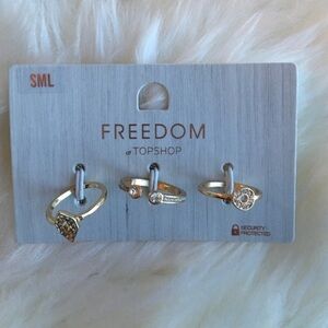 Topshop gold rings